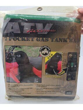 Fieldline Gas Tank Saddle Storage Bag 7 Organizer Pockets 35" x 9" x 3.5" Black